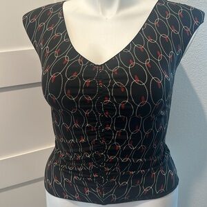 Max Edition Sleeveless Ruched Front Top